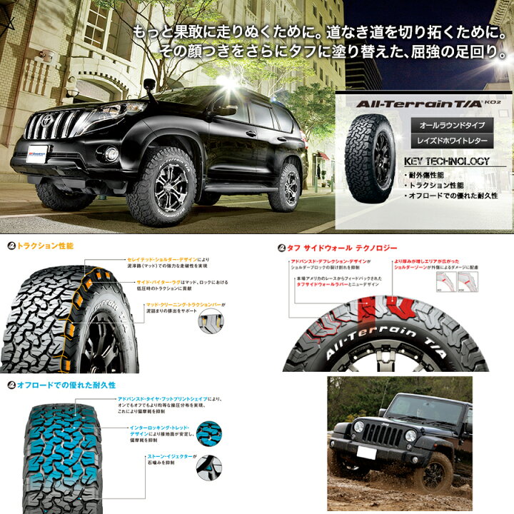 楽天市場】【取付対象】送料無料 新品 BFグッドリッチ 245/65R17 All  