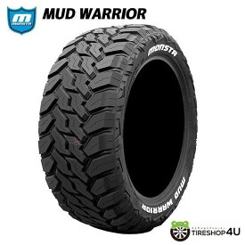【11/15 最大P100％バック】〜2025年製 4本セット 送料無料 新品 オフロードタイヤ MONSTA MUD WARRIOR 265/70R17 121/118Q LT 単品 サマータイヤ マッドタイヤ M/T MT モンスタ 265/70-17 ホワイトレター ブロック 車 17インチ