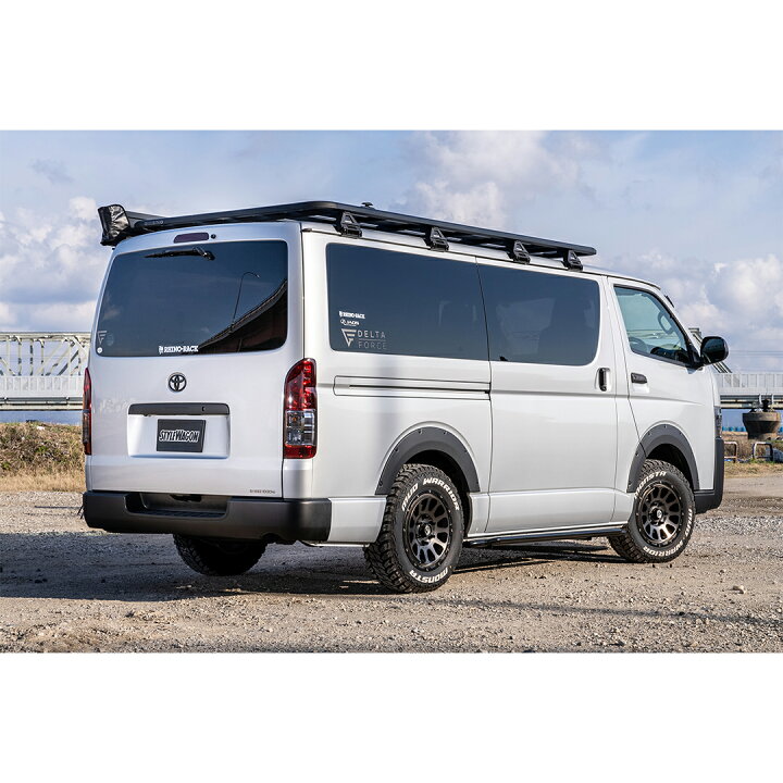 楽天市場】【RIVAI OFFROAD】 HIACE ハイエース サイドステップバー 