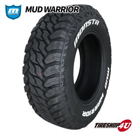 【取付対象】 4本セット 2023年製 送料無料 新品 オフロードタイヤ MONSTA MUD WARRIOR 285/60R18 122/119Q LT サマータイヤ マッドタイヤ M/T MT モンスタ 285/60-18 ホワイトレター ブロック 車