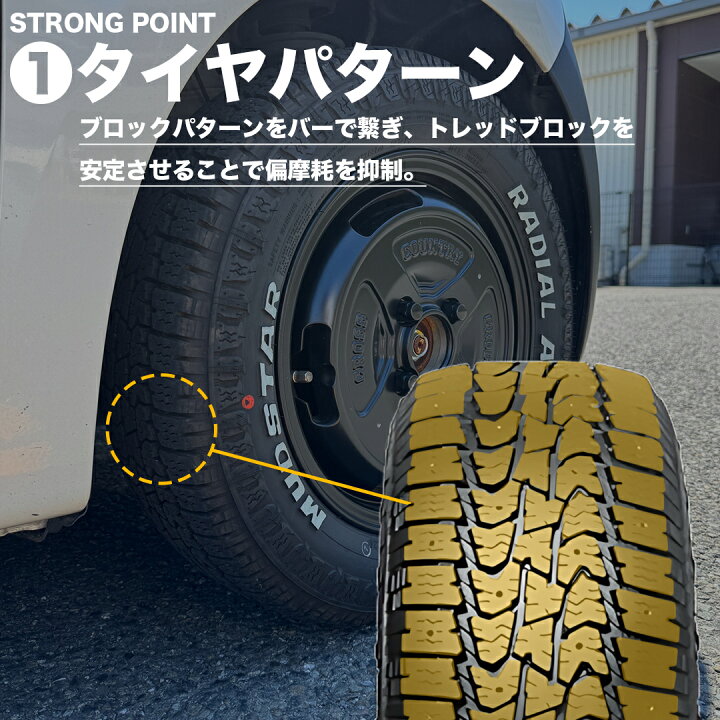楽天市場】〜2026年製 送料無料 新品 MUDSTAR RADIAL A/T 145/80R12 80 
