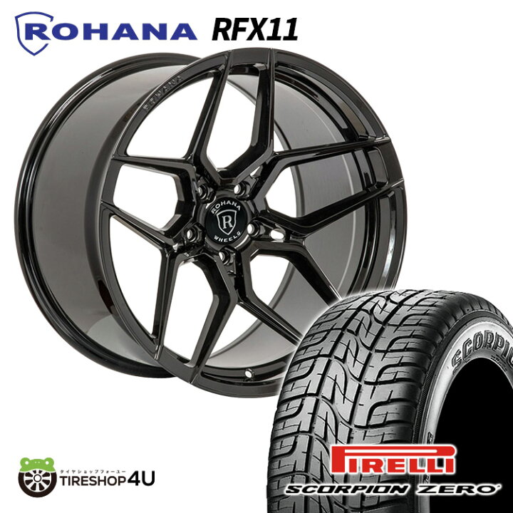 楽天市場】タイヤホイール 4本セット 22インチ ROHANA RFX11 22X10.5J 