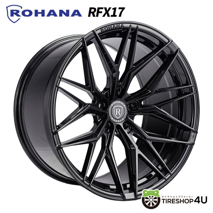 楽天市場】ROHANA RFX17 20×10.0J 5/112 +33 HUB:66.56 グロスブラック  