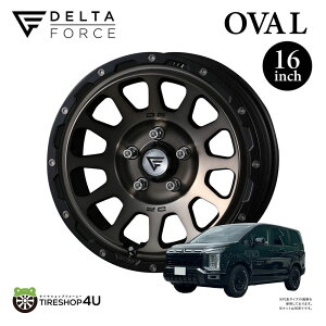 4�{�Z�b�g �f���^�t�H�[�X �I�[�o�� 16x7.0J 5/114.3 +26 CB 73�� �}�b�g�X���[�N�|���b�V�� DELTA FORCE OVAL MAT SMOKE POLISH �z�C�[�� �P�i 4�{���i 16×7.0J +26 5-114.3 / hub��73 MSP 7J DELICA �f���JD5 (2026.1���`) 16�C