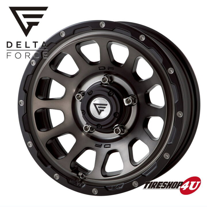 楽天市場】16インチ DELTA FORCE OVAL 16x6J 5/139.7 -5 マット 