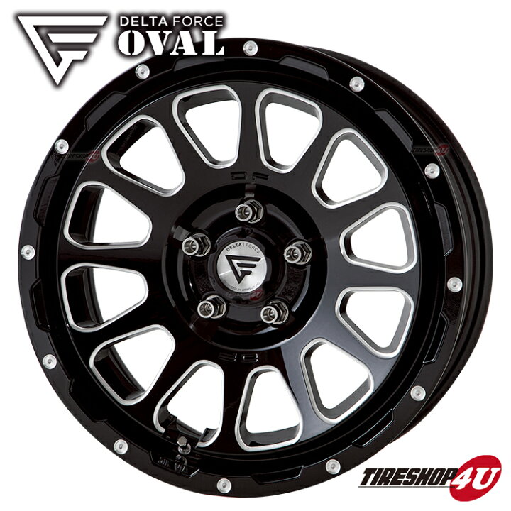 楽天市場】【取付対象】 デリカD5 DELTA FORCE OVAL 16x7J 5/114.3 +42 