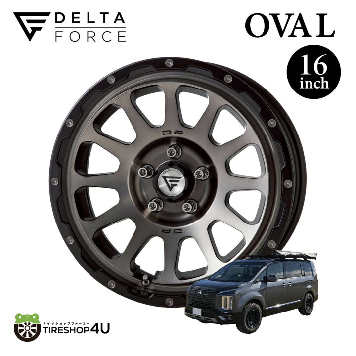楽天市場】4本セット デルタフォース オーバル 16x7.0J 5/114.3 +35 CB 