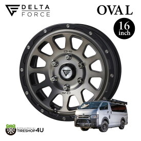 デルタフォース オーバル 16x7.0J 6/139.7 +38 CB 106.2φ マットスモークポリッシュ DELTA FORCE OVAL MAT SMOKE POLISH ホイール 単品 1本価格 MONOBLOCK / 16×7.0J +38 / 6-139.7 / hubφ106.2 MSP 7J HIACE ハイエース 200系 16インチ HIACE