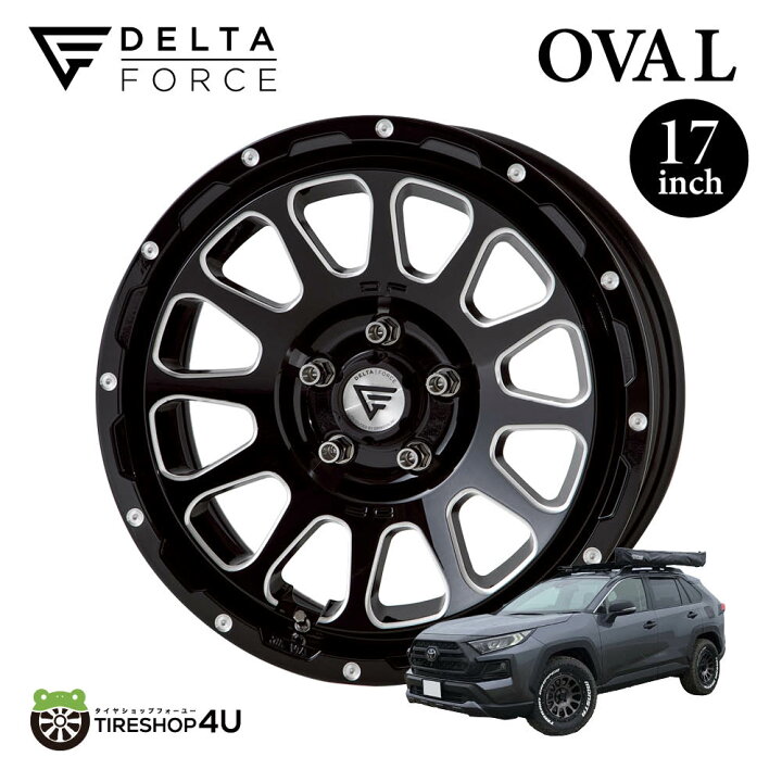 楽天市場】デルタフォース オーバル 17X7.0J 5/114.3 +32 CB73φ 
