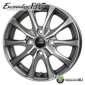 13C` Exceeder E07 13x4.00B 4/100 +45 _[NVo[ GNV[_[ E-07 ViA~zC[Pi1{i 4{wőJWL-T 13x4 s y ygbN yo Ȃ