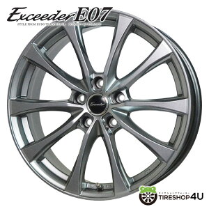 yő2,000~OFFz17C` Exceeder E07 17x7.0J 5/114.3 +38 _[NVo[ GNV[_[ E-07 ViA~zC[Pi1{i 4{wőJWL s mA90n HNV[90n J[N
