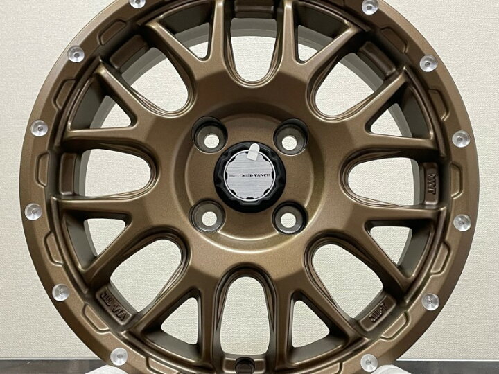 楽天市場】MUD VANCE 08 12X4.00B 4/100 +40 マットブロンズ MUDSTAR 
