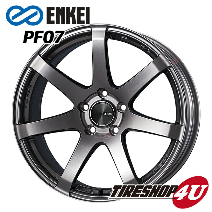 楽天市場 新品アルミホイール1本価格 18インチenkei Pf07 18 8 0j 5 100 35 Hub 75fdark Silver ダークシルバー 10 エンケイ 軽量ホイールfacetype F Tire Shop 4u 楽天市場店