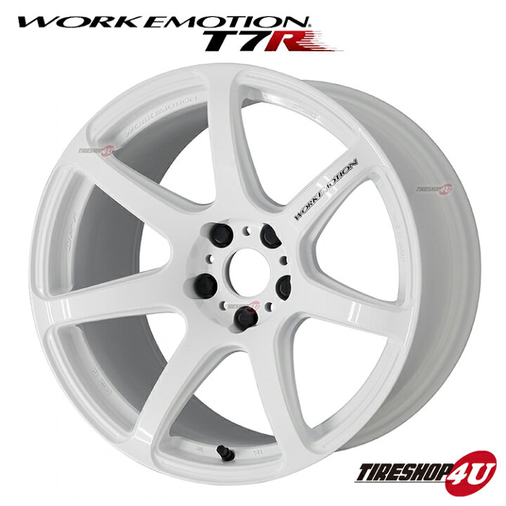 楽天市場 新品アルミホイール1本価格 18インチwork Emotion T7r 18 10 5j 5 114 3 22wht ホワイト ワーク エモーション ティーセブンアール Wft 軽量 フローフォーミング Tire Shop 4u 楽天市場店