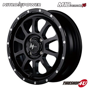 yőP25{z14C` NITRO POWER M10 PERSHING 14x4.5 4/100 +45 Z~OXubN/}VjO iCgp[ p[VO ViA~zC[1{iMID Wheels }J 4{wő