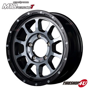 y11/15 őP100obNz16C` NITRO POWER M10 PERSHING 16x6.0 5/139.7 -5 ubN/DC+}VjO/ubNNA iCgp[ p[VO ViA~zC[1{iMID Wheels }J 4{wő