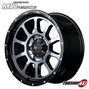 yőP25{z 16C` NITRO POWER M10 PERSHING 16x6.5 6/139.7 +38 ubN/DC+}VjO/ubNNA iCgp[ p[VO ViA~zC[1{iMID Wheels }J 4{wő