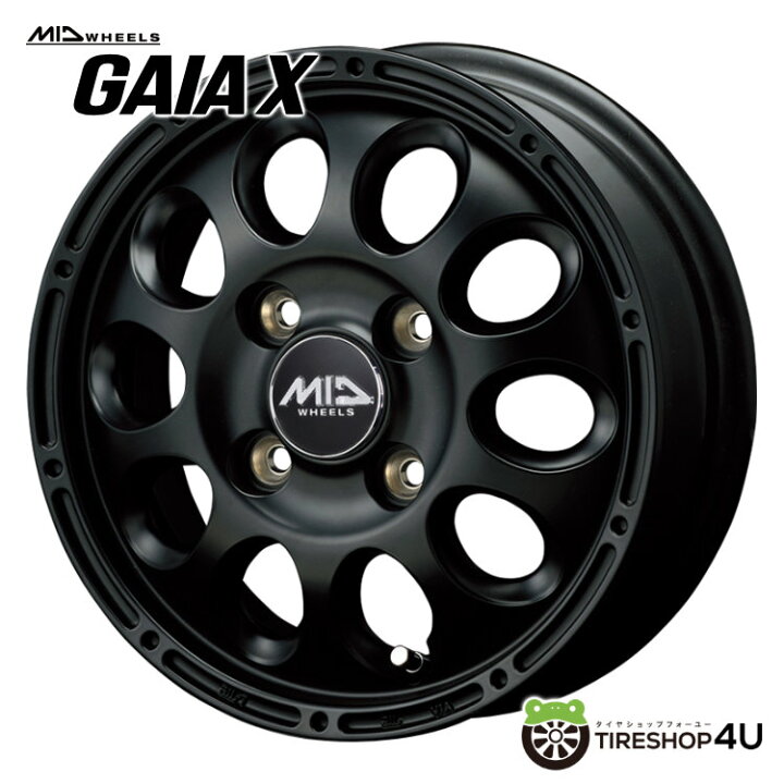 楽天市場】【最大2000円OFF】12インチ MID GAIA X12x3.5 4/100 45 