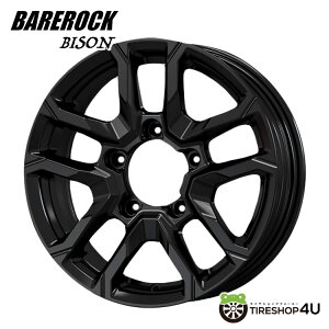 4{wő JP BAREROCK BISON 16×5.5J 5/139.7 +22 ObV[ubN Vi A~zC[1{i s 4{wő xAbN oC\ 16x5.5 5/139 22 t[tH[~O@ 
