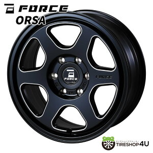 yőP10{z FORCE ORSA 18×7.5 6/139.7 +35 MBP MATBLACK / MILLED tH[X IT nCG[X JWL,JWL-TKiKi 18C` zC[ Pi zC[̂4{i