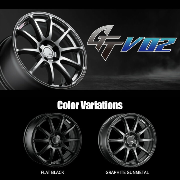 楽天市場】【最大P10倍】18インチ SSR GTV02 18x7.5J 5/100 +48 HUB73Φ 