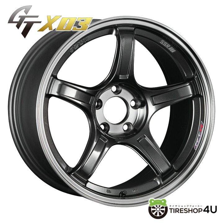 楽天市場】【最大P49倍】TANABE SSR GTX03 17x7.0J 4/100 +42 HUB73Φ 