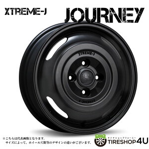 yő2000~OFFz14C` MLJ XTREME-J JOURNEY 14x4.5J 4/100 +43 SATIN BLACK GNXg[WFC W[j[ TeubNyo yg yJ[ViA~zC[1{i [4{wő]