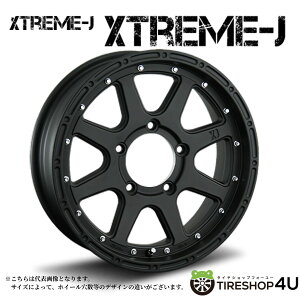 �y�ő�P47�{�z16�C���` XTREME-J XTREME-J 16x5.5J 5/139.7 +20 �t���b�g�u���b�N�G�N�X�g���[���W�F�C �W���j�[ JB/JA�V�i�A���~�z�C�[��1�{���i [4�{�w���ő�������]