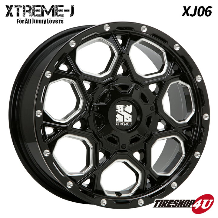楽天市場】XTREME-J XJ06 16x7.0J 5/114.3 5/100 +42 +50 7J グロス 