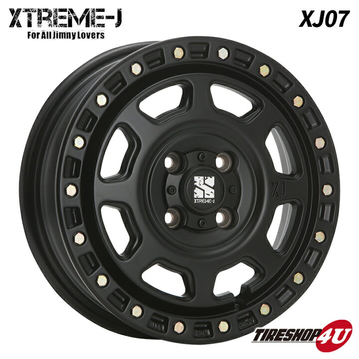楽天市場】【取付対象】 XTREME-J XJ07 15X4.5J 4/100 +43 サテン 