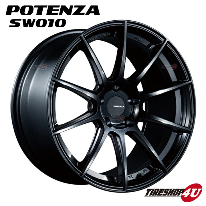 楽天市場】ホイール4本セット 18インチ BRIDESTONE POTENZA SW010 18x8  