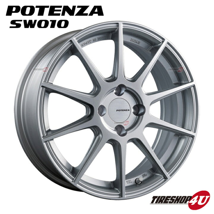 楽天市場】ホイール4本セット 15インチ BRIDESTONE POTENZA SW010 15x6 