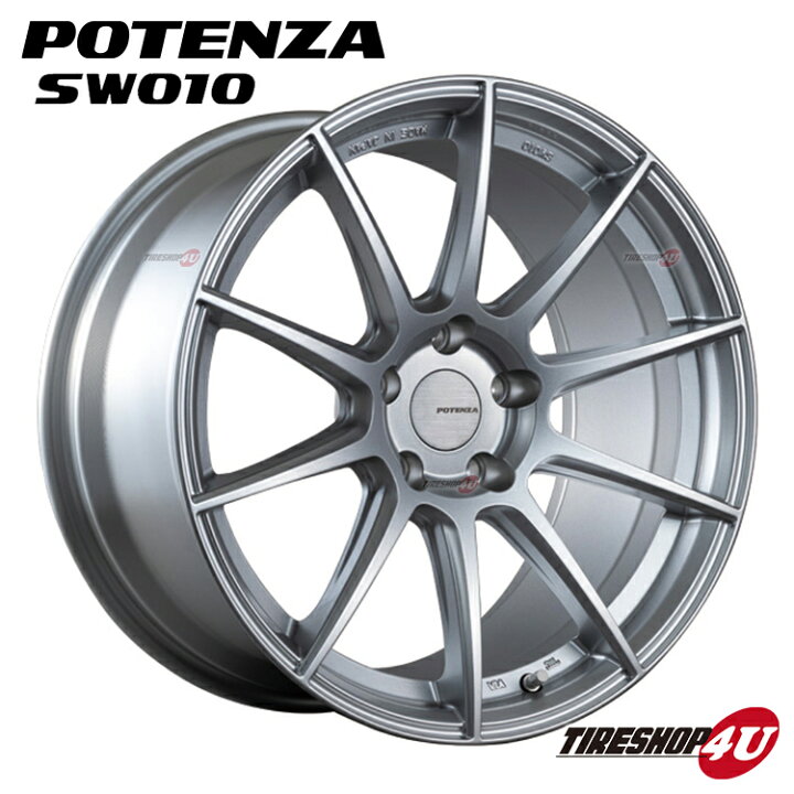 楽天市場】17インチ BRIDESTONE POTENZA SW010 17x7.5J 5/114.3 +38  