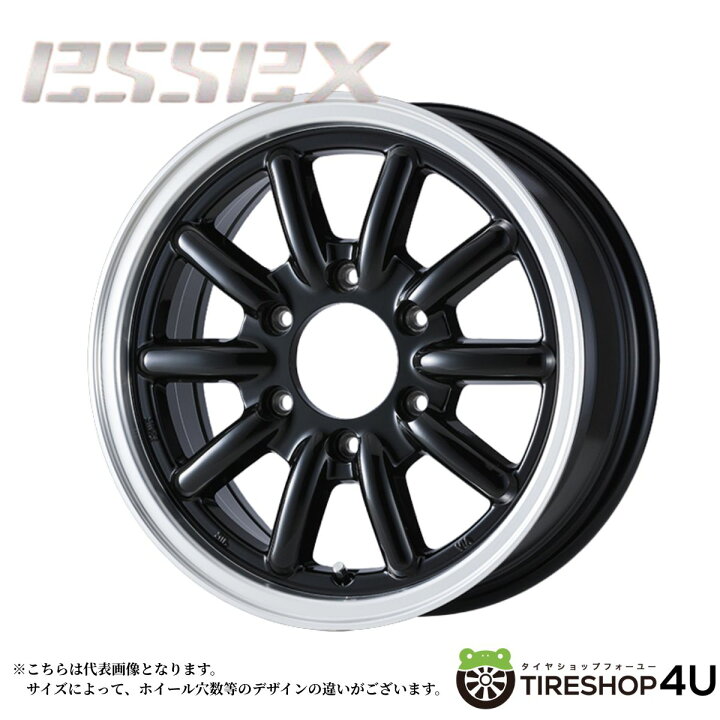 楽天市場】16インチ ESSEX Type-ENCB 1piece 16x6.5J 6/139.7 +38 BK 