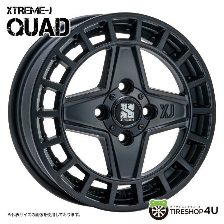楽天市場】【取付対象】MLJ XTREME-J QUAD 14×4.5J 4/100 +45 サテン 