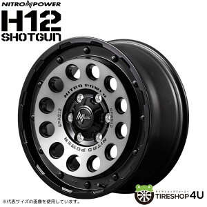 18�C���` MARUKA NITRO POWER H12 SHOTGUN18x8.0J 6/139.7+55 �Z�~�O���X�X���[�N/�}�V���h�t�F�C�X�i�C�g���p���[ H12 �V���b�g�K���z�C�[���P�i1�{���i[4�{�w���ő�������]�����h�N���[�U�[ 300�n 250�n ��