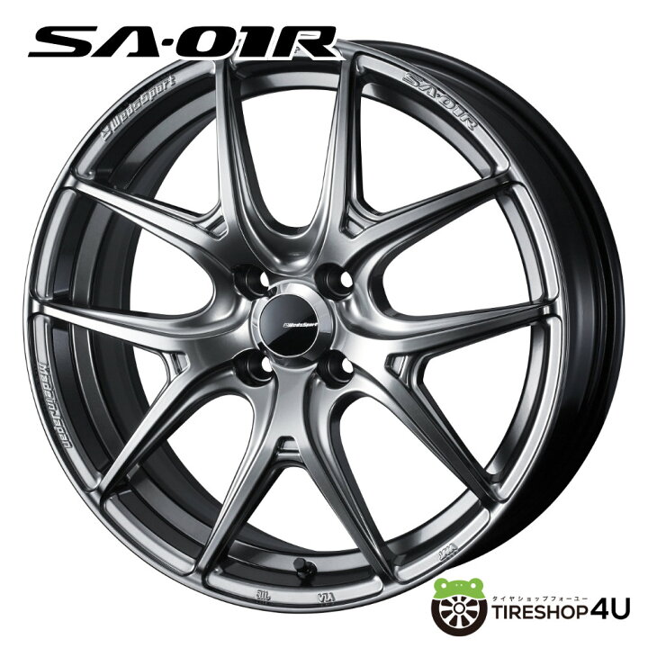 楽天市場】15インチ WEDS WedsSport SA-01R 15x6.0J 4/100 +48 PSB 