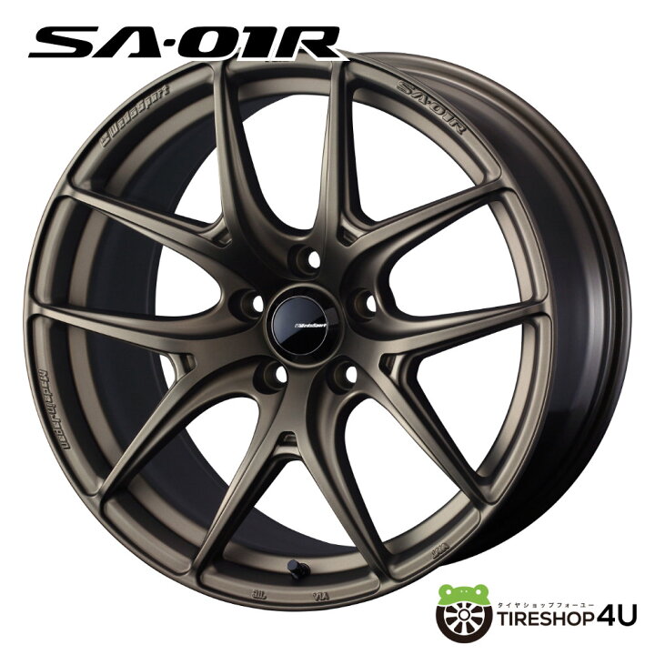 楽天市場】17インチ WEDS WedsSport SA-01R 17x6.5J 4/100 +42 WBC 