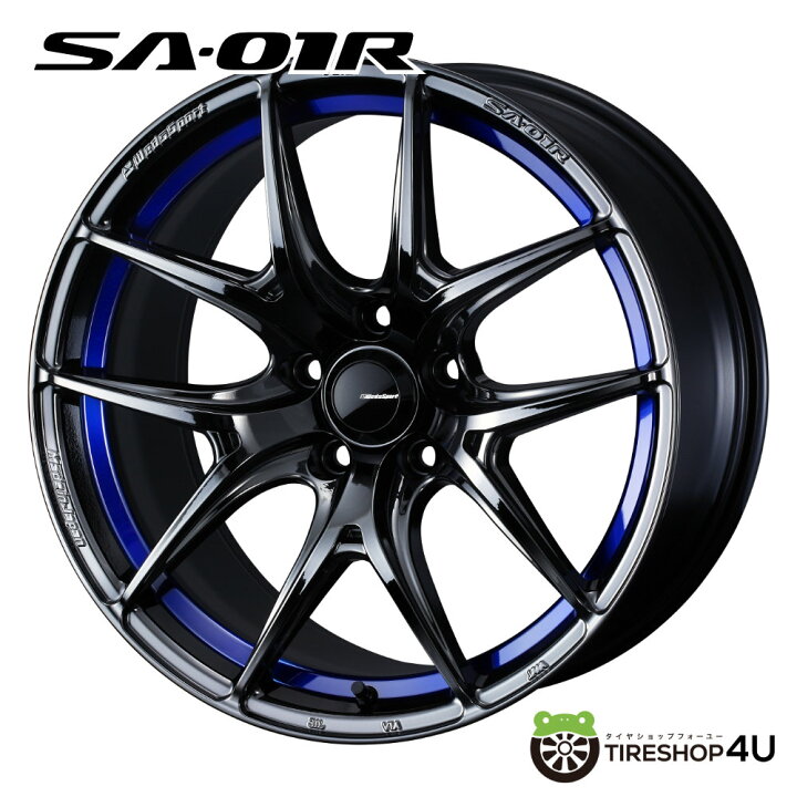 楽天市場】【最大2000円OFF】18インチ WEDS WedsSport SA-01R 18x9.5J 