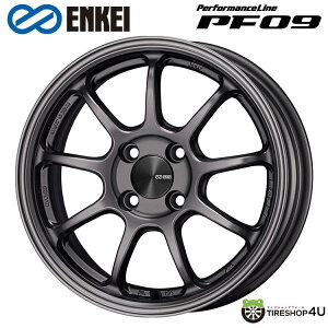 15C` ENKEI Performance Line PF09 15x5.0J 4/100 +45 Dark SilverGPC ptH[}XC PF09 _[NVo[ViA~zC[1{i [4{wő]