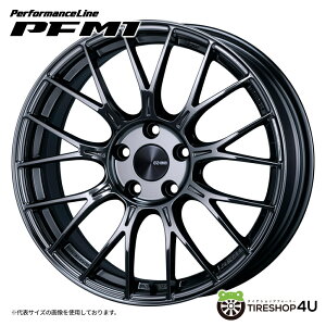 �y�ő�P47�{�z18�C���` ENKEI Performance Line PFM1 18x7.5J 5/114.3 +48 SBK�G���P�C �p�t�H�[�}���X���C�� PFM1 SBK�V�i�A���~�z�C�[��1�{���i [4�{�w���ő�������]