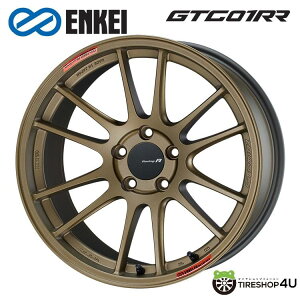 yőP10{z 18C` ENKEI Racing Revolution GTC01RR 18x8.5J 5/100 +42 Titanium GoldGPC [VO{[V GTC01RR `^jES[hViA~zC[1{i [4{wő]