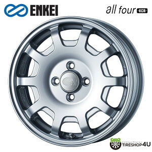 yőP25{z 15C` ENKEI all four -KCR- 15x5.0J 4/100 +45 Sparkle Silver GPC I[tH[KCR Xp[NVo[ViA~zC[1{i [4{wő]