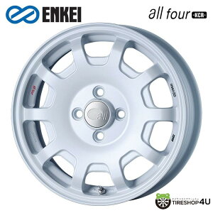 15C` ENKEI all four -KCR- 15x5.0J 4/100 +45 Pearl White GPC I[tH[KCR p[zCgViA~zC[1{i [4{wő]