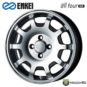 15C` ENKEI all four -KCR- 15x5.0J 4/100 +45 Machining Black GPC I[tH[KCR }VjOubNViA~zC[1{i [4{wő]