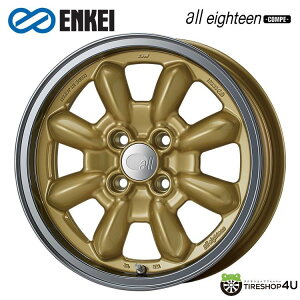 �y�ő�P25�{�z15�C���` ENKEI all eighteen -COMPE- 15x6.0J 4/100 +38 Machining Gold �G���P�C �I�[���G�C�e�B�[��COMPE �}�V�j���O�S�[���h�V�i�A���~�z�C�[��1�{���i [4�{�w���ő�������]