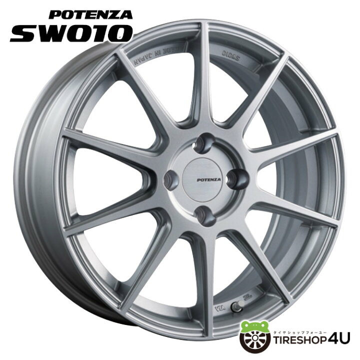 楽天市場】17インチ BRIDESTONE POTENZA SW010 17x7.0J 4/100 +43 