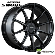 ホイール4本セット 17インチBRIDESTONE POTENZA SW010 17x7.5J 5/114.3 +38 パールブラック PB新品ホイー…