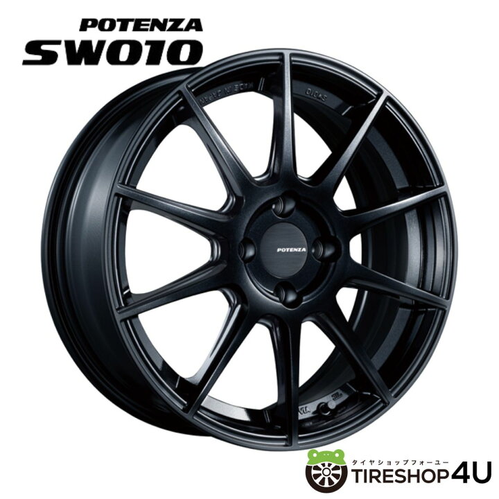 楽天市場】16インチ BRIDESTONE POTENZA SW010 16x7.0J 4/100 +38 