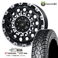 【取付対象】 KYOHO PPX GX14 14×4.5J 4/100 45 マットブラックポリッシュ YOKOHAMA GEOLANDAR X-AT G01…